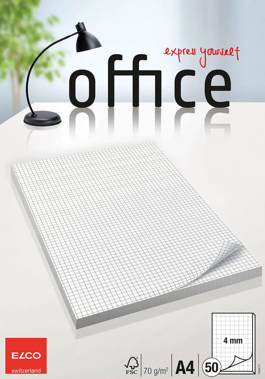 ELCO Schreibblock Office A4 74403.17 kariert, 70g 50 Blatt Idealshop