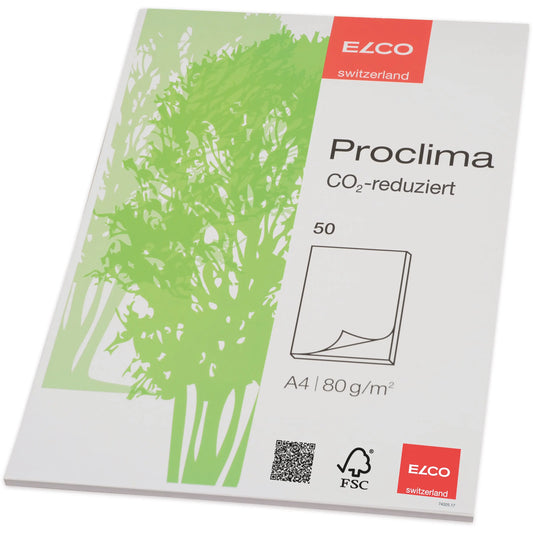 ELCO Schreibblock Proclima A4 74301.14 blanko, 70g 50 Blatt Idealshop