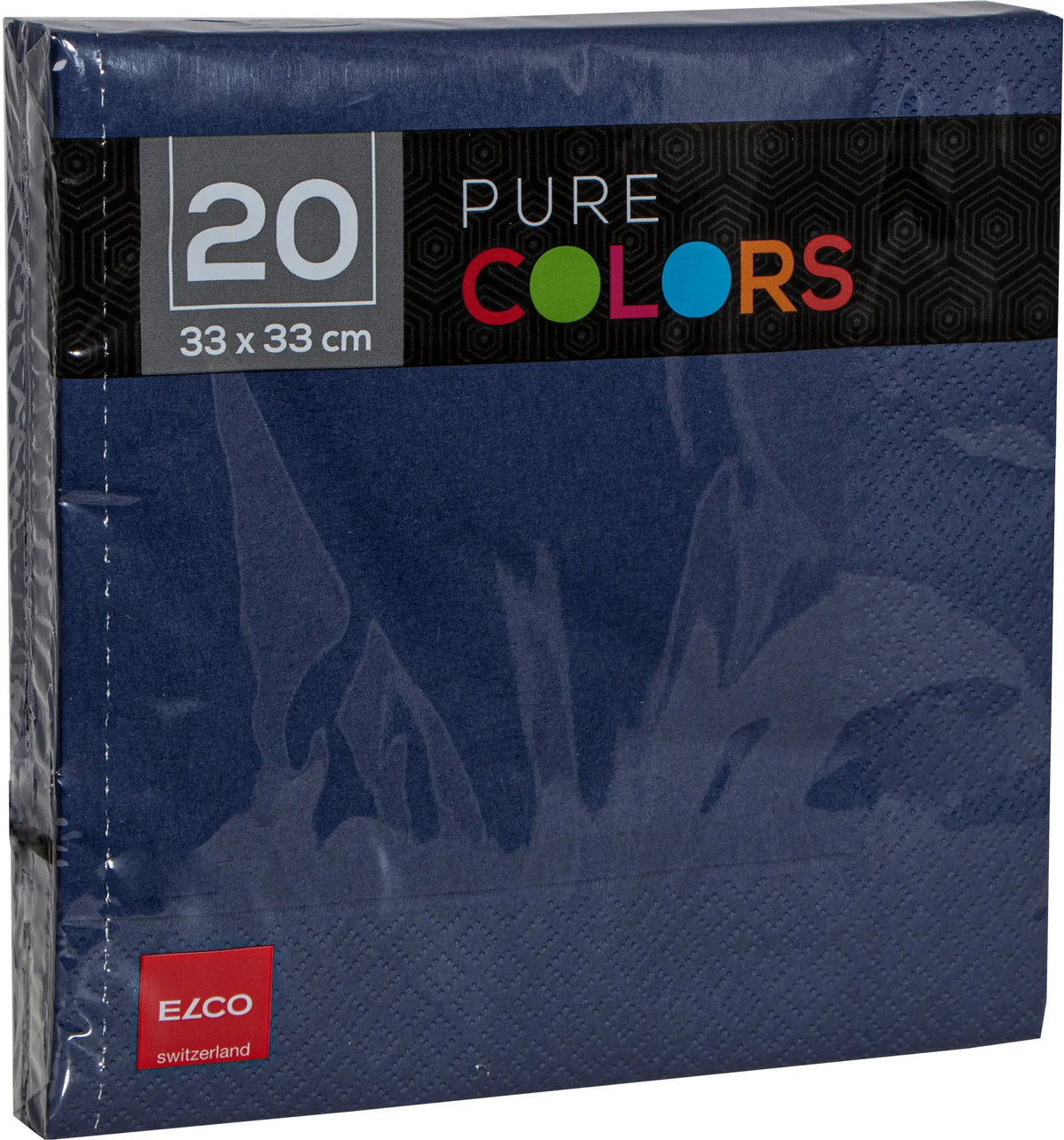 ELCO Serviette Zelltuch 33x33cm PC334020-465 3-lagig, dunkelblau 20Stk. Idealshop