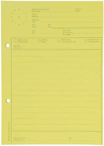 ELCO Telefonblock mit Uhr A5 74584.79 gelb, 65gm2 5x80 Blatt Idealshop