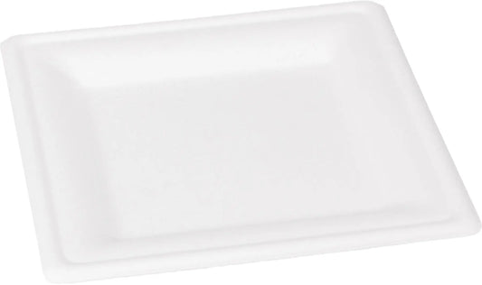 ELCO Teller aus Bagasse 26x26cm 10230020-016 weiss, 10Stk. Idealshop