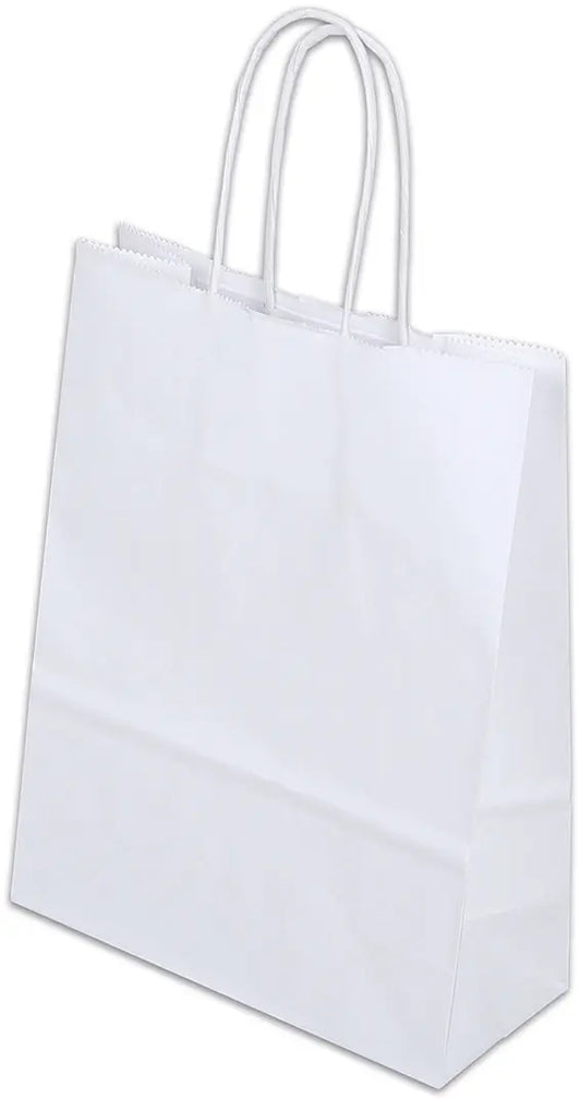 ELCO Tragetasche 180x80x240mm 84101.10 mit Kordel, weiss 50 Stück Idealshop