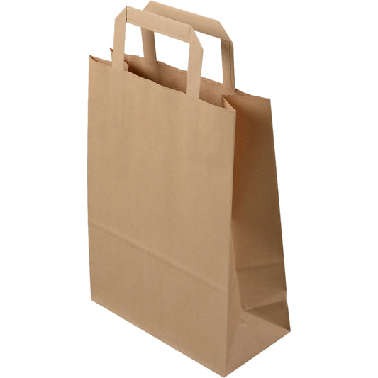 ELCO Tragetasche 22x10x29cm 7010102.25 mit Henkel, braun 50 Stück Idealshop
