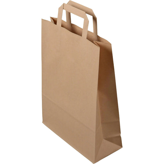 ELCO Tragetasche 26x10x33cm 7010103.25 mit Henkel, braun 50 Stück Idealshop
