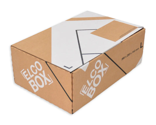 ELCO Versandverpackung L 28834.25 braun/weiss 395x250x140mm Idealshop