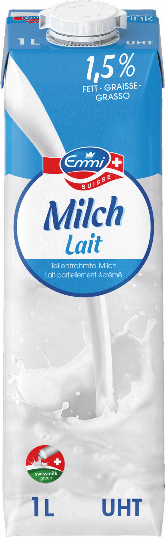 EMMI Milchdrink 1,5%, UHT 1325272 1 l, 12 Stk. Idealshop