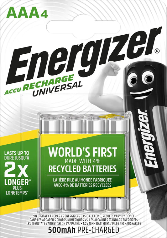 ENERGIZER Batterie Akku E301375702 AAA/HR03, 500mAh, 4 Stück Idealshop