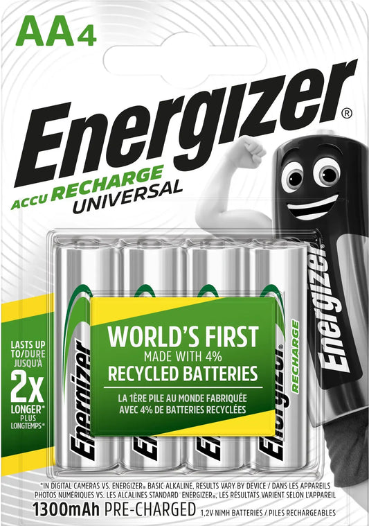 ENERGIZER Batterie Akku E301376002 AA/HR06, 1300mAh, 4 Stück Idealshop