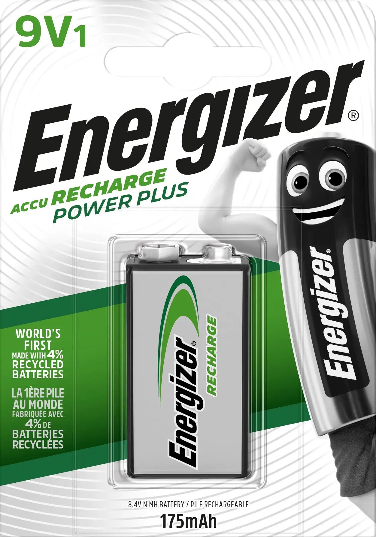 ENERGIZER Batterie E300320802 9V, 175mAh, 1 Stück Idealshop