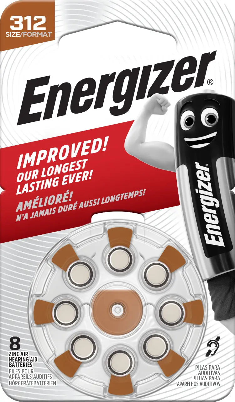 ENERGIZER Batterie E301431801 Hörgerät 312, 8 Stück Idealshop