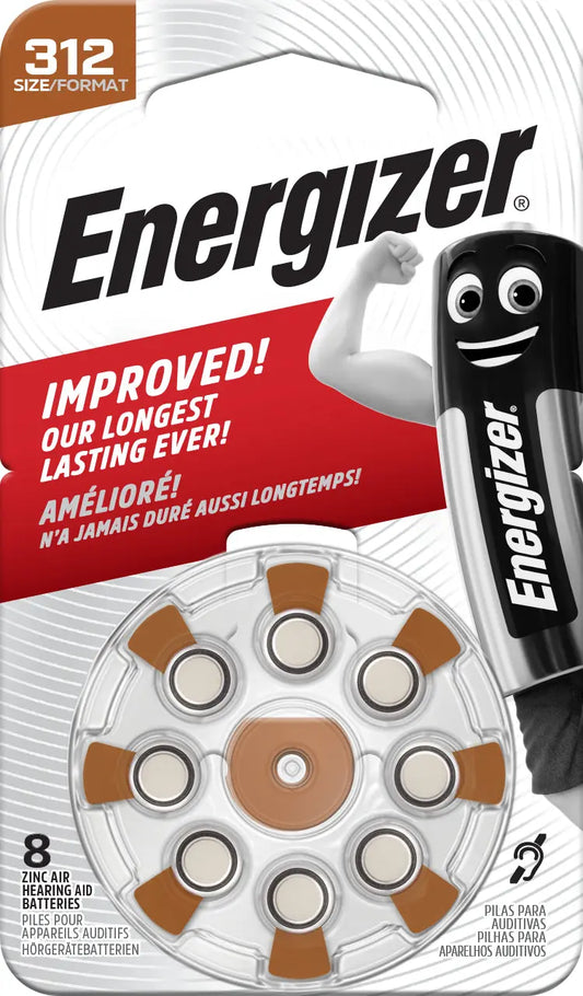 ENERGIZER Batterie E301431801 Hörgerät 312, 8 Stück Idealshop