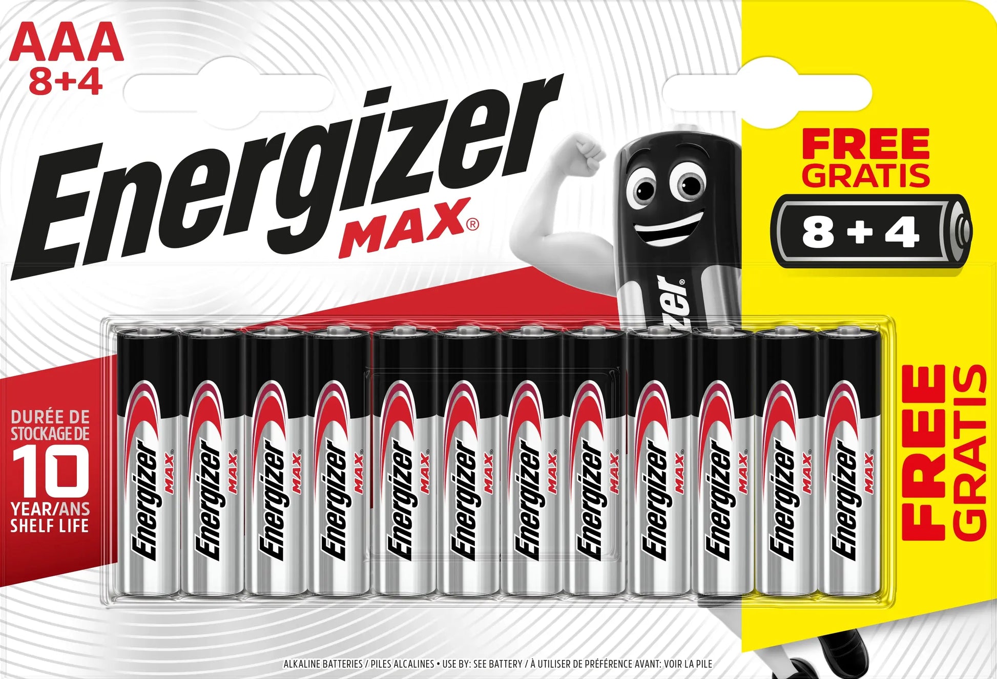 ENERGIZER Batterie E303340900 Max, AAA/LR03, 12 Stück Idealshop