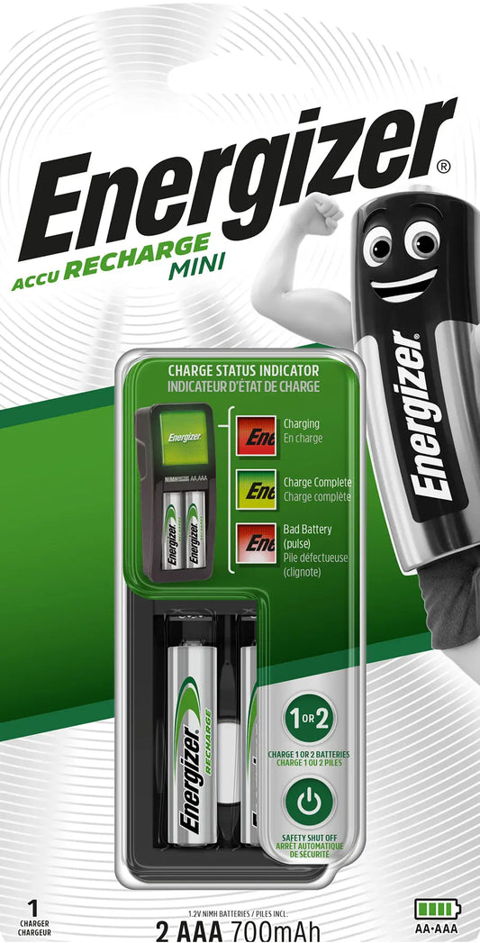 ENERGIZER Batterie-Ladegerät Mini E300701401 inkl. 2x AAA 700mAh Idealshop