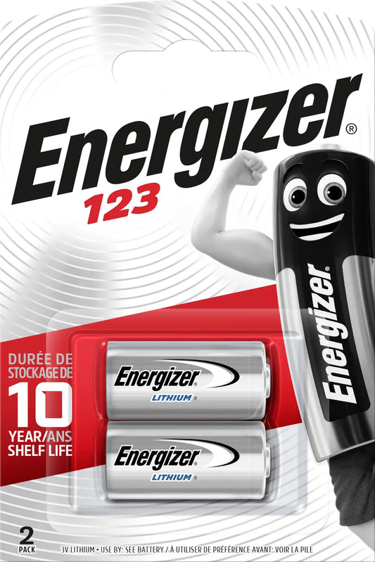 ENERGIZER Batterien CR123 3.0V E300783702 Foto Lithium Blister 2 Stück Idealshop