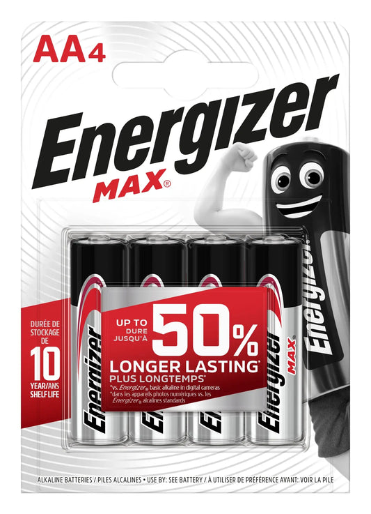 ENERGIZER Batterien Max AA 1.5V E303323700 LR6/AM3 4 Stück Idealshop