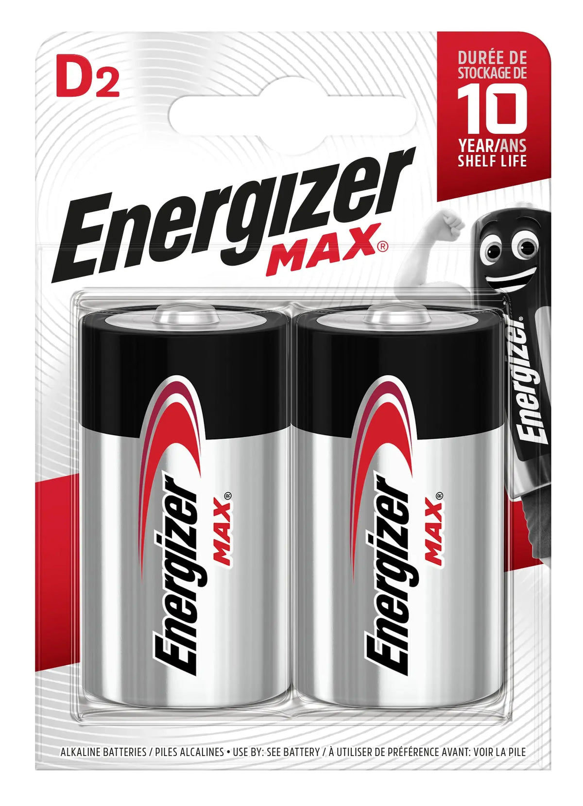 ENERGIZER Batterien Max D 1.5V E302306802 95 2 Stück Idealshop