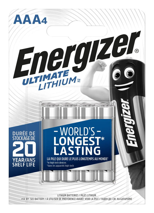 ENERGIZER Batterien Ultimate AAA 1.5V E301535702 Lithium 4 Stück Idealshop