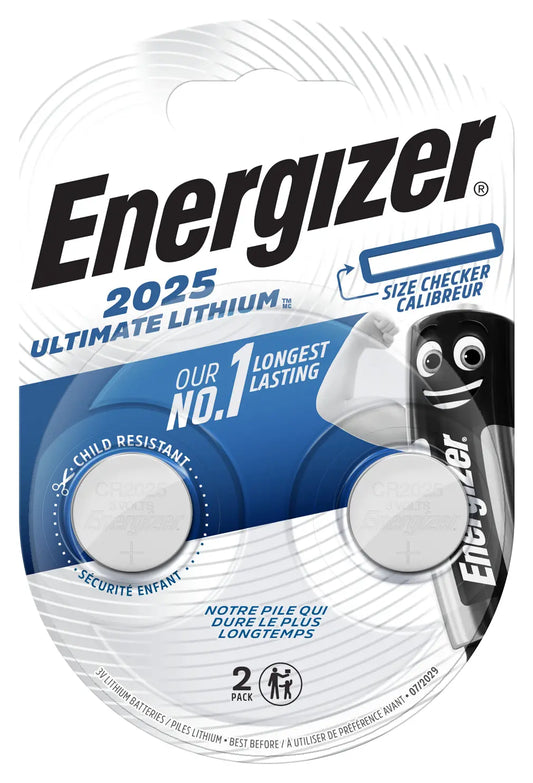 ENERGIZER Knopfzelle Ultimate Lithium 3V E301319401 155 mAh 2 Stück Idealshop