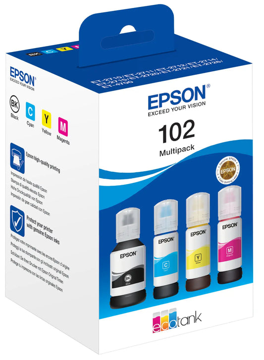 EPSON Multipack Tinte 102 CMYBK T03R640 EcoTank ET-2700 4-color Idealshop