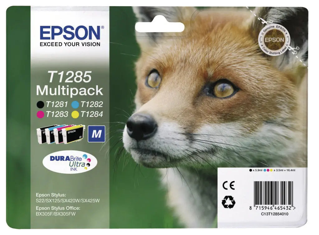 EPSON Multipack Tinte CMYBK T128540 Stylus S22 5.9/3.5ml Idealshop