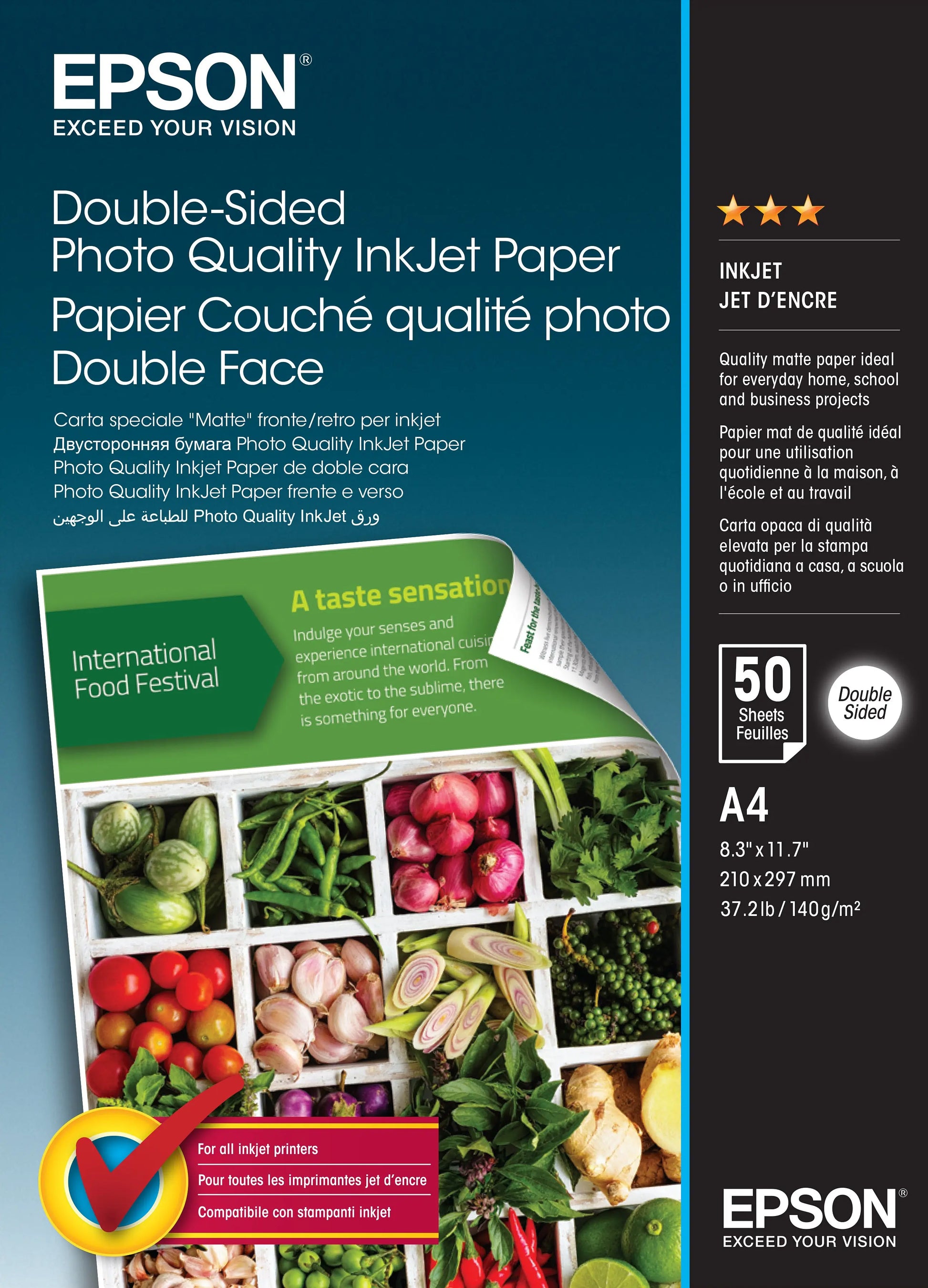 EPSON Photo Paper A4 S400059 InkJet 140g double-s. 50 Blatt Idealshop