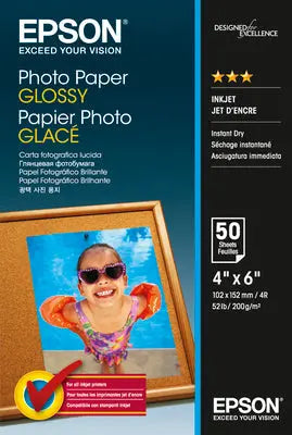 EPSON Photo Paper Glossy 10x15cm S042547 InkJet 200g 50 Blatt Idealshop