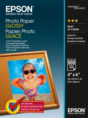 EPSON Photo Paper Glossy 10x15cm S042549 InkJet 200g 500 Blatt Idealshop