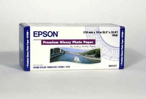 EPSON Premium Glossy Photo Paper 10m S041377 Stylus Photo 255g 210mm Idealshop