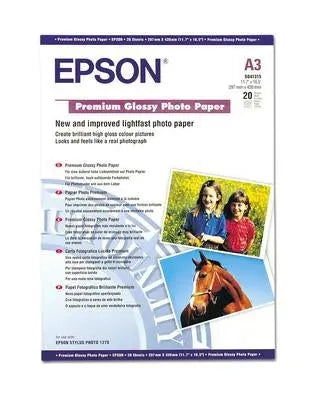 EPSON Premium Glossy Photo Paper A3 S041315 InkJet 255g 20 Blatt Idealshop