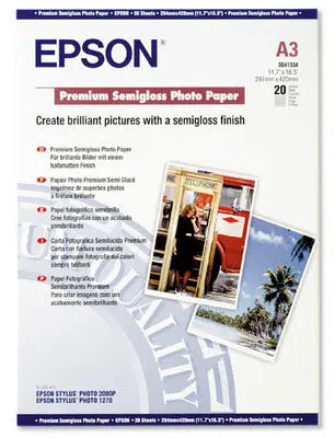 EPSON Premium Semigl. Photo Paper A3 S041334 InkJet 251g 20 Blatt Idealshop
