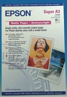 EPSON     Matt Paper heavy weight    A3+