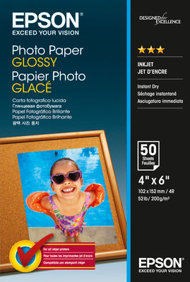 EPSON Photo Paper Glossy 10x15cm S042547 InkJet 200g 50 Blatt Idealshop