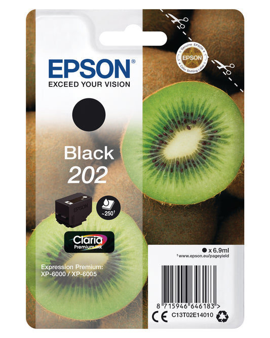 EPSON     Tintenpatrone 202      schwarz