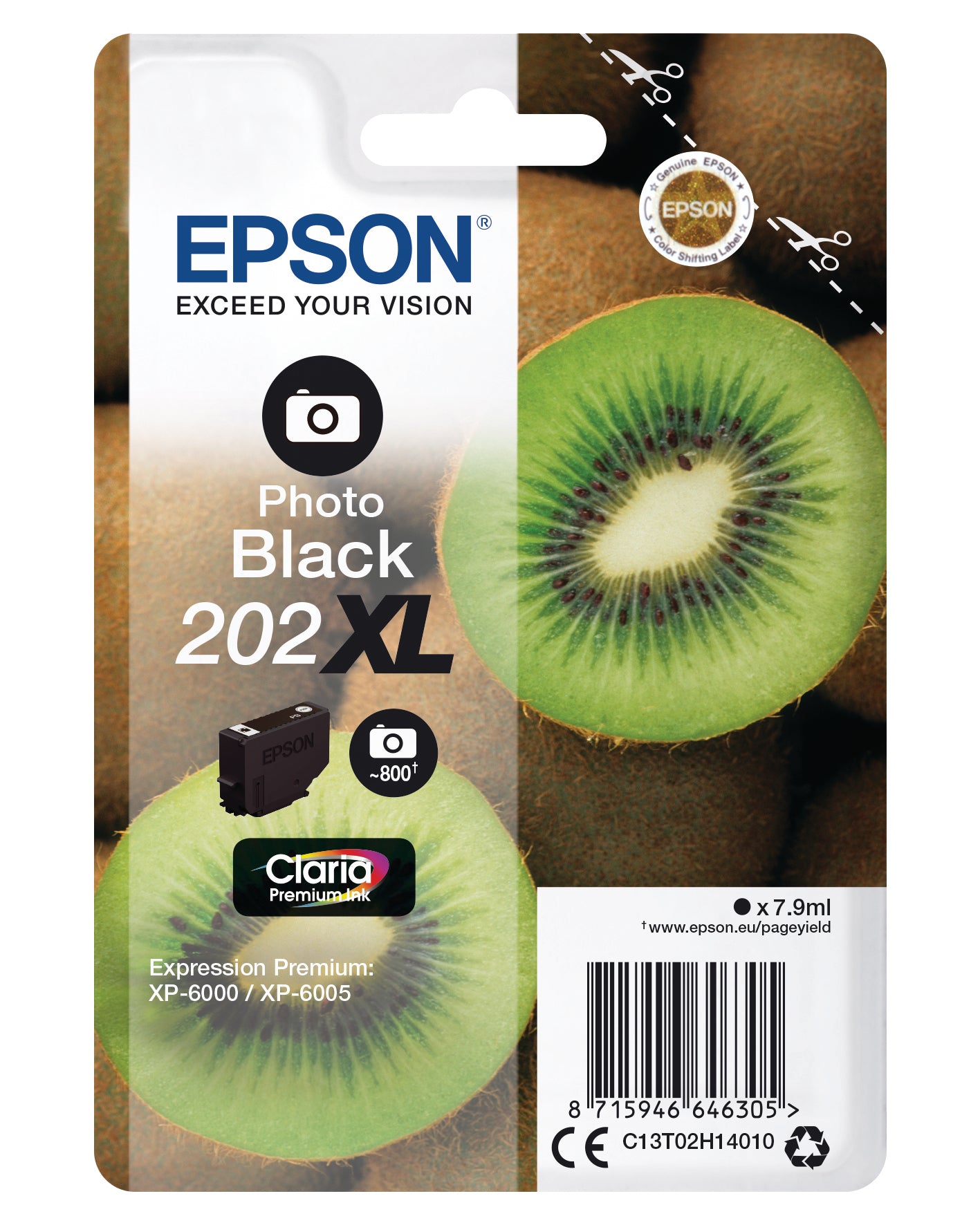 EPSON     Tintenpatrone 202XL ph.schwarz