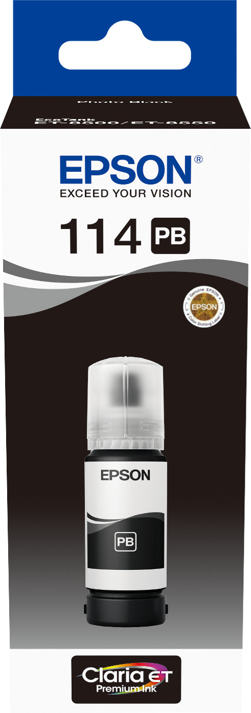 EPSON     Tintenbehälter 114 ph. schwarz