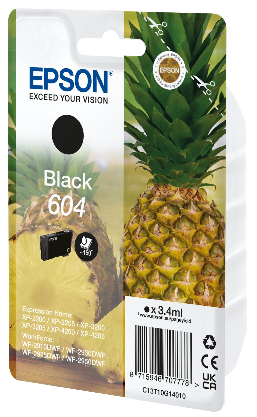 EPSON     Tintenpatrone 604      schwarz