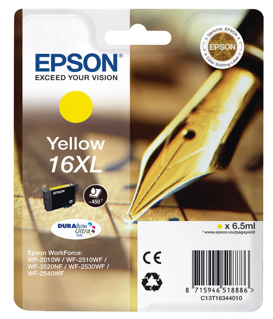 EPSON     Tintenpatrone 16XL      yellow