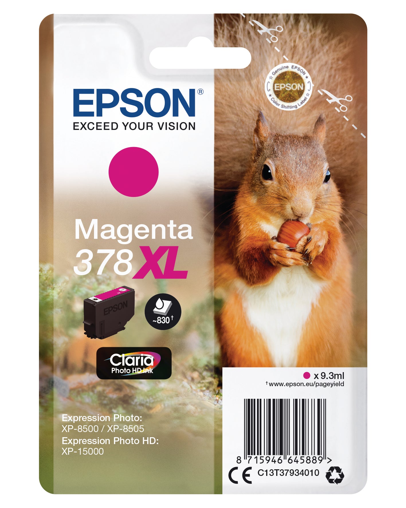 EPSON     Tintenpatrone 378XL    magenta