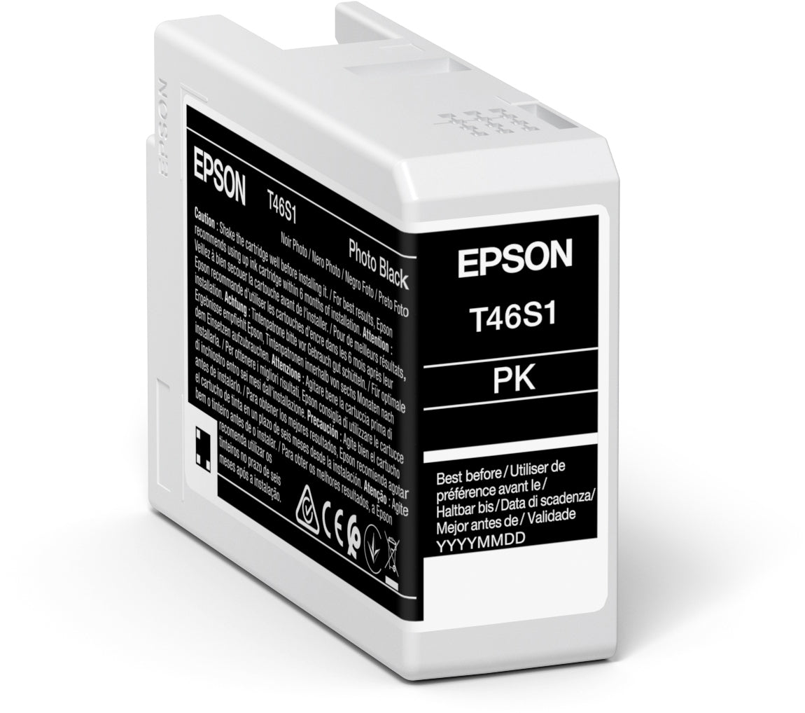EPSON Tintenpatrone photo schwarz T46S100 SureColor SC-P700 26ml Idealshop