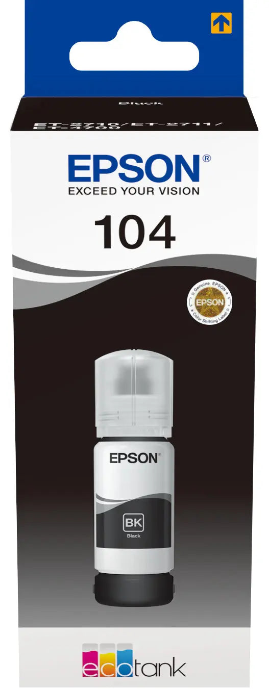 EPSON Tintenbehälter 104 schwarz T00P140 EcoTank ET-2710 4500 Seiten Idealshop
