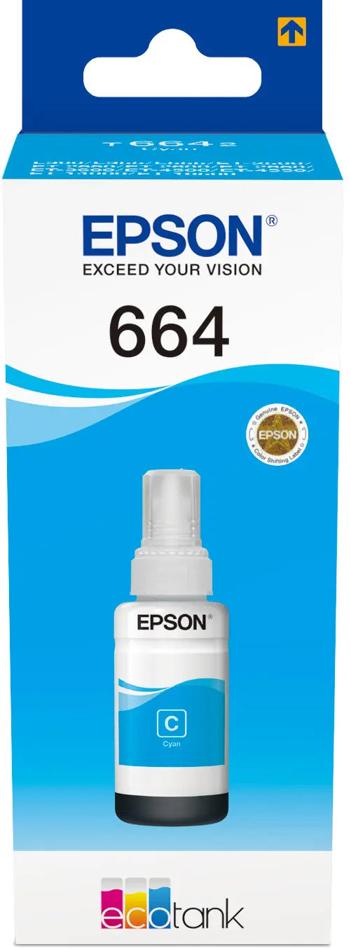 EPSON Tintenbehälter 664 cyan T664240 EcoTank L355/L555 6500 Seiten Idealshop