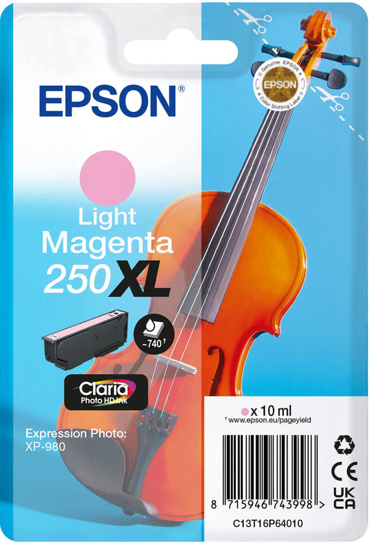 EPSON Tintenpatr. XL 250 l. magenta T16P64010 XP 980 740 Seiten Idealshop