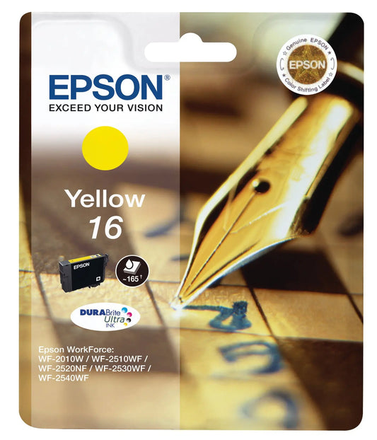 EPSON Tintenpatrone 16 yellow T162440 WF 2010/2540 165 Seiten Idealshop