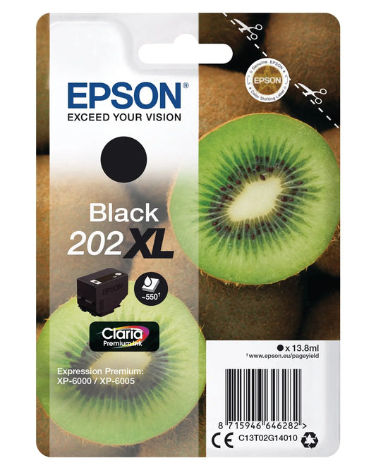 EPSON Tintenpatrone 202XL schwarz T02G140 XP-6000/6005 550 Seiten Idealshop