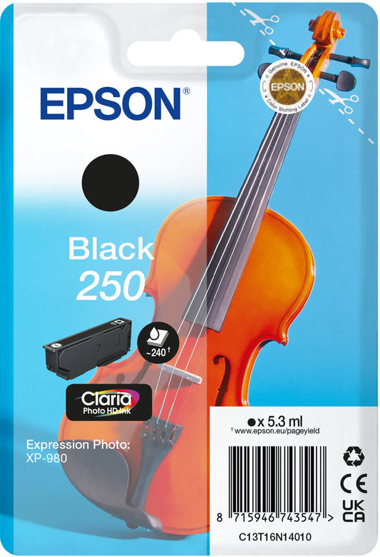 EPSON Tintenpatrone 250 schwarz T16N14010 XP 980 240 Seiten Idealshop