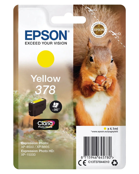 EPSON Tintenpatrone 378 yellow T378440 XP-8500/8505/15000 360 Seiten Idealshop