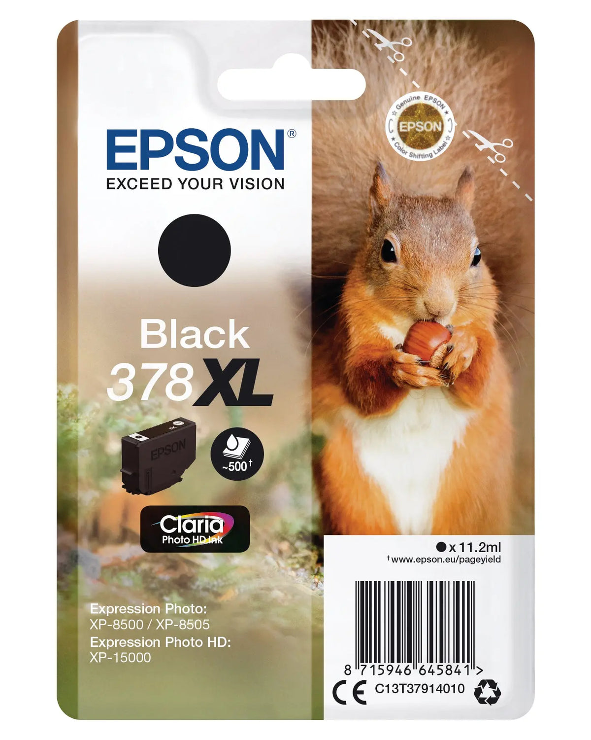 EPSON Tintenpatrone 378XL schwarz T379140 XP-8500/8505/15000 500 Seiten Idealshop