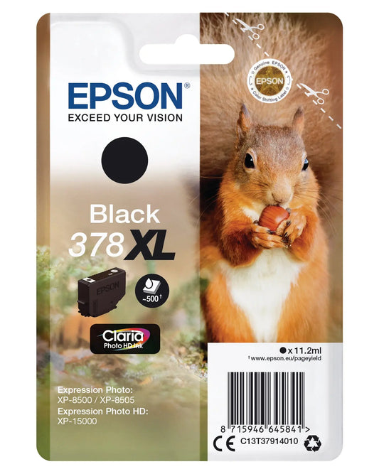 EPSON Tintenpatrone 378XL schwarz T379140 XP-8500/8505/15000 500 Seiten Idealshop