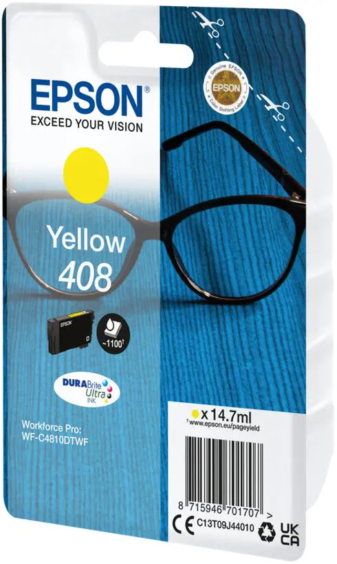 EPSON Tintenpatrone 408 yellow T09J44010 WF-C4810DTWF 1100 Seiten Idealshop