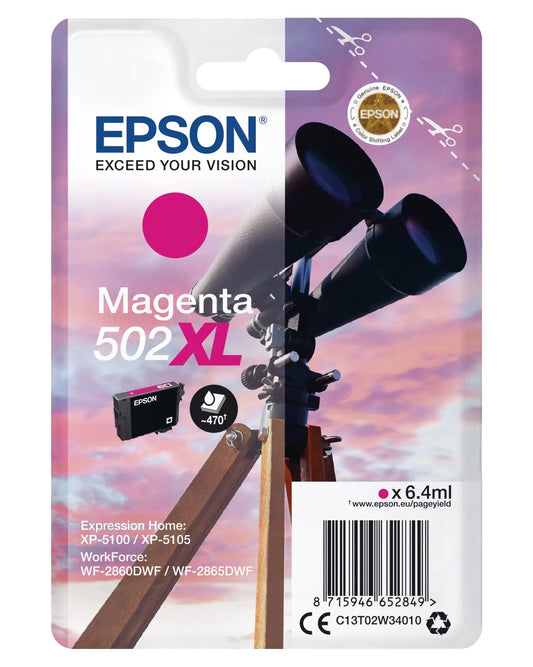 EPSON Tintenpatrone 502XL magenta T02W340 WF-2860/XP-5100 470 Seiten Idealshop
